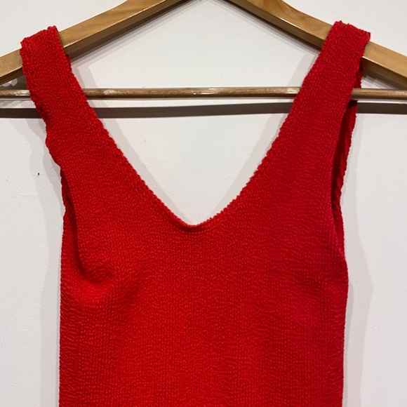 Bound by Bond Eye Australia Mara Red One Piece Low Back Swimsuit One Size - Picture 4 of 5